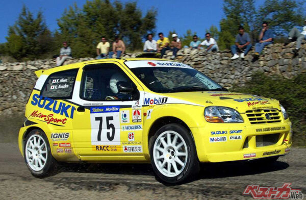 人呼んで“スズキの黄色い弾丸”。開発は日本のスズキスポーツ（現モンスタースポーツ）が行った