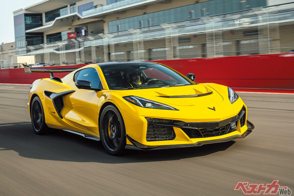 シボレー コルベット ZR1。現行のC8型をベースとしたコルベットの最高峰モデルだ