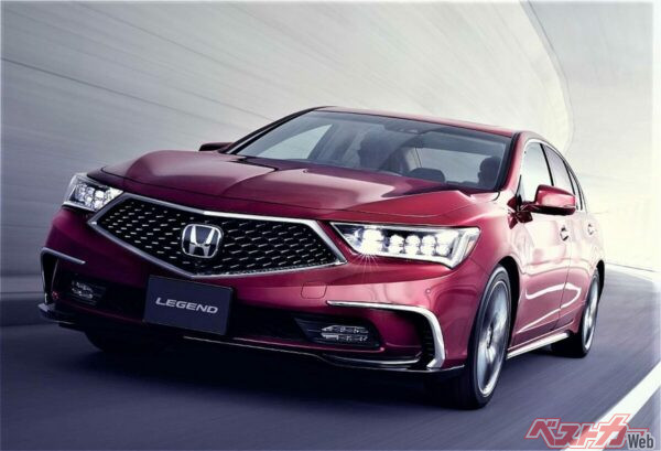 ホンダKC2型レジェンド。最後にはレベル3自動運転車もリース販売された