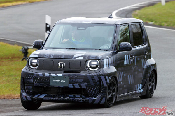 JMSに展示されたプロトタイプの進化版。「Super-ONE」は2026年に日本で市販される。しかもノーマルのN-ONE e:からそれほど値上げしないそう