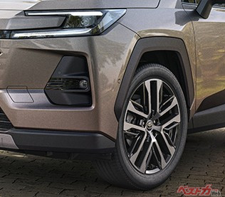 Zにメーカーオプション設定されている235/50R20タイヤ＆20×7.5アルミホイール（切削光輝＋ブラック塗装）＋センターオーナメント＋ホイールナット