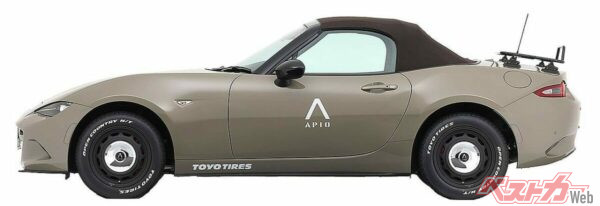 展示車の1台はまさかのNDロードスター。アピオらしいカスタムを見せてくれそうだ