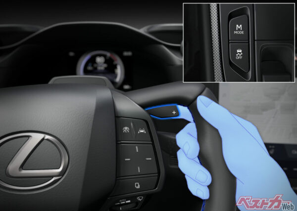 パドルシフトの駆使してMTを操作するような感覚を楽しめる「インタラクティブマニュアルドライブ」