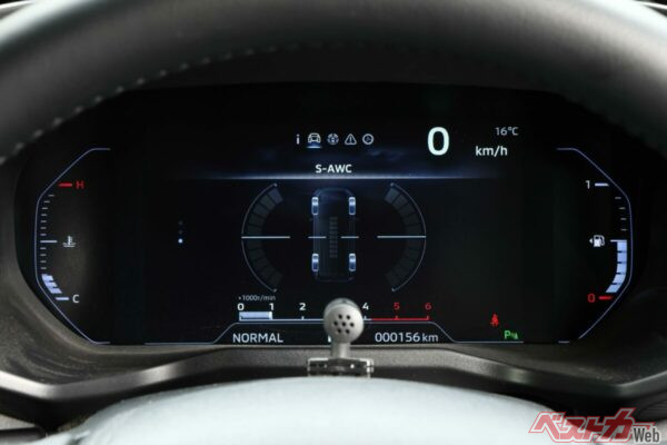 S-AWCの動きが目でも感じられるのはイイね