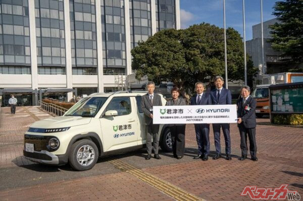 君津市長はかつて房総半島台風で経験した長期間の停電に触れながら、EVの災害活用に期待を寄せる