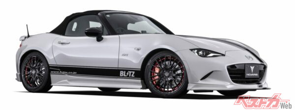 「ROHGUE-QR」を装着したロードスター。シャープなデザインのQRとの相性が抜群にいい