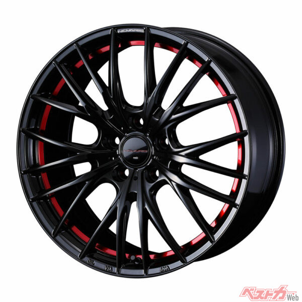 直線的なスポークをメッシュ形状のようにレイアウトする「ROHGUE-QR」（写真のサイズは18×8.0J）