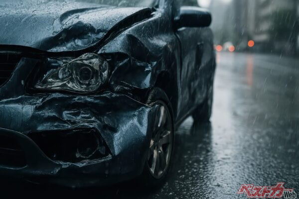 「修理できると思っていた事故が、想定以上に高額になり、結果として全損扱いになる」これは、車両保険金額を時価相当額より大きく下げた場合に起こりやすい落とし穴（Diclonius@Adobestock）