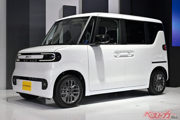 三名が注目するBYD ラッコ。200万円程度の価格で登場すると予想されている脅威の存在