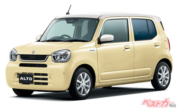 現行スズキ アルト。枯れまくり!