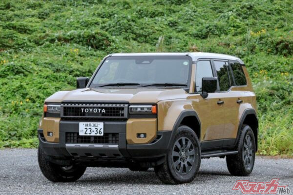 トヨタ ランドクルーザー250(現行型・2024年登場)。全長4925×全幅1980×全高1935mm、車重2410kg、2.8L・直4ディーゼルターボ(204ps/51.0kgm)