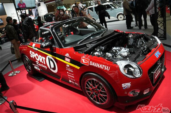 ダイハツ K-OPEN ランニングプロト。一見ジャパンモビリティショー2025と同じ車両だが中身はまるで異なる