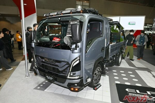 精悍なELFmio CROSS STYLE CONCEPT 2026。普通免許でも運転できるエルフミオスペースキャブがベース