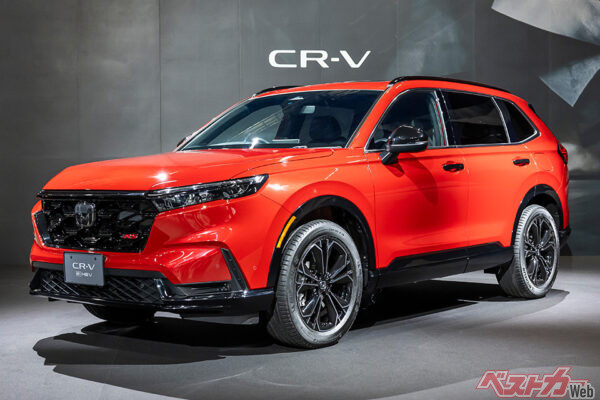 2025年のジャパンモビリティショーで公開されたホンダ CR-V e:HEV