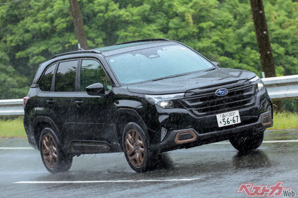 2025年4月登場のフォレスターは絶好調。ストロングハイブリッドの人気は予想より高かったようだ