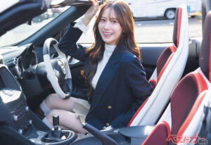 笑顔がめちゃかわいい！ 「グラドル界一の黄金比ボディ」名取くるみが絶対譲れなかった愛車の条件とは？