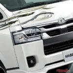 ハイエースを分かってるなあ!!　職人魂を和柄で表現!!　純正アクセサリーのストライプテープがカッコよすぎ!!!