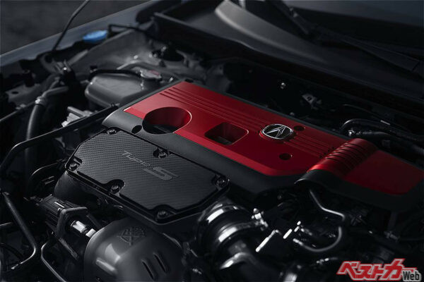 北米シビックタイプR（315ps）よりも5psほどパワーアップされた、320psを発揮する2Lの直4ターボを搭載している