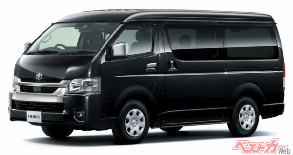 一部改良が発表されたハイエース。オプション装着状態