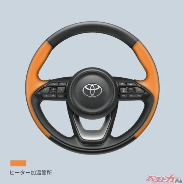 運転中ステアリングを握る手が暖かくなるだけでなく、見た目や機能性も向上。文字通り「アツい」仕様