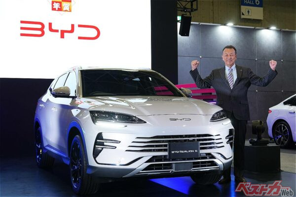 2025年はシーライオン7で販売台数を伸ばしたBYD