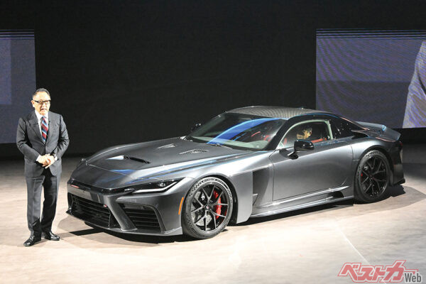 2025年12月、ウーブン・シティで発表されたトヨタ GR GT