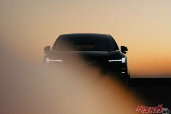 ボルボが公開したEX60のティザー画像。1月21日に全貌が明らかになる