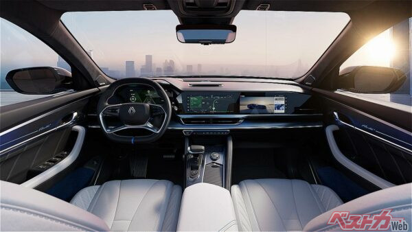 12.3インチディスプレイを3つ並べたダッシュボード