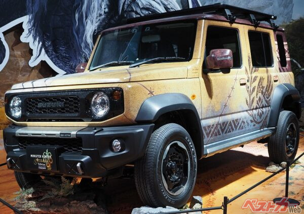 東京オートサロン2026にスズキが出展していたジムニーノマド。同ショーではスズキ以外からも、カスタムされたジムニーノマドが多数出展されていた