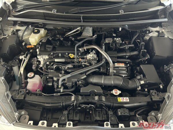 M15A-FXEエンジンとモーターを組み合わせたヤリスハイブリッドのパワーユニット