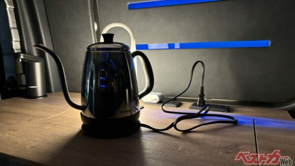 大容量バッテリーのおかげで電気製品が安心して使える!