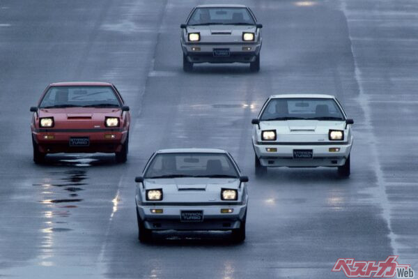 1982年に登場した三菱 スタリオン。生産終了までGSRグレードは複数の派生が存在した。中谷明彦氏は1985~1988年までJTCでラリーアートのスタリオンを駆った。1986年からは高橋国光とコンビを組む