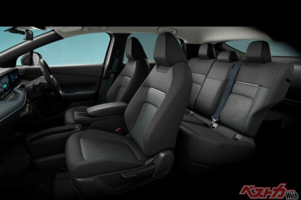 シート生地はファブリックを採用。扱いやすいサイズ感、抜群のコストパフォーマンス、充分すぎる航続距離がB5の魅力だ