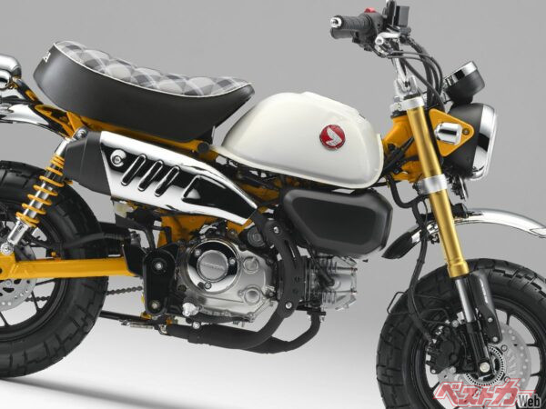 【新車】ホンダ「モンキー125」に新色イエローが登場！チェック柄シート採用で3月6日発売