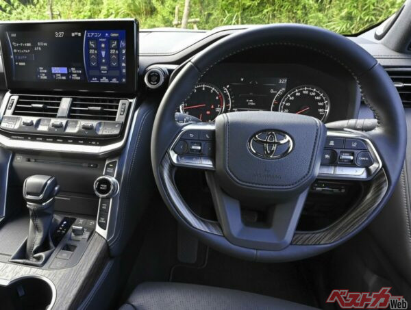 ランドクルーザー300のステアリング右側には運転支援系機能のスイッチが