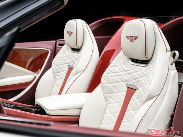 複雑なパイピング、刺繍が施されたレザーシート。各オーナーがちが一体どれだけの時間をかけてオーダーメイドしたのか、ぜひ知りたいところ。