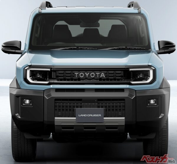 角張ったボディや立ったフロントウィンドウ、無骨なマスクが印象的。ひと目で「ランクル」と分かるデザインは、FJの大きな魅力だ