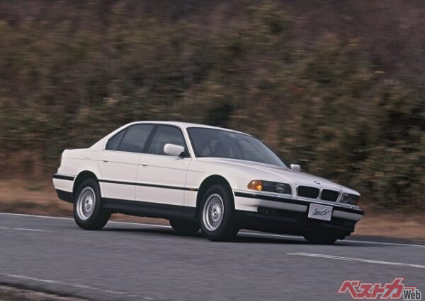中谷氏が絶賛するE38型の7シリーズは740i、750iL、735i、L7などが日本に輸入された。画像は740i