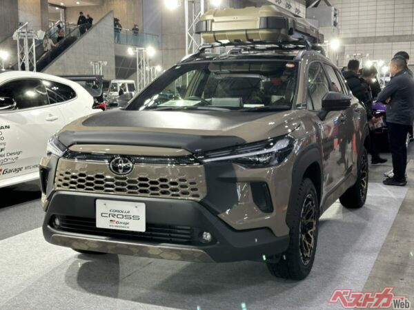 東京オートサロン2026で展示されたカローラクロス。正真正銘の東北産(岩手)だ!
