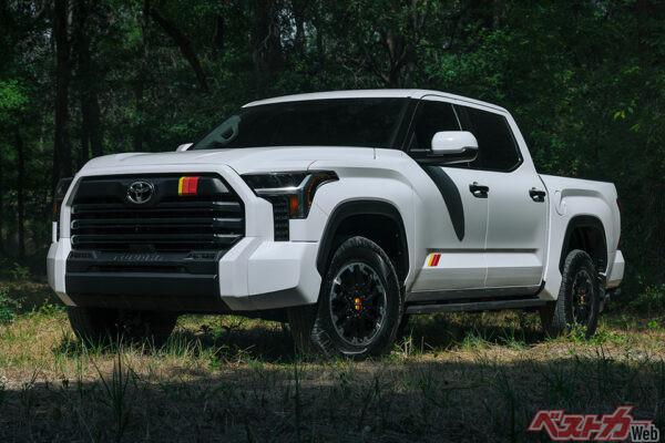 北米で販売されるトヨタ タンドラ。圧倒的なパワーに加え、品質と耐久性、信頼性にも優れる