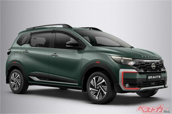印度で発売された日産グラバイト。全長4m足らずのサブコンパクトミニバンだ