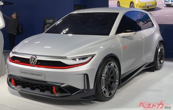 東京オートサロン2026で日本初公開となったID. GTI Concept。ポロでもゴルフでもない、電動モデルのGTIがついにやってくる!?