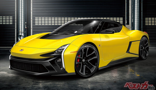 MR2及びMR-Sが商標登録されたことで、復活説が再燃した(ベストカー編集部作成の予想CG)