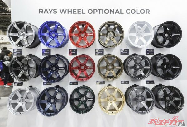 TE37シリーズ、全18色のオプショナルカラー。TE37生誕30周年にあたる2026年はファンへの感謝を込めてオプショナルカラー無料キャンペーンを実施中