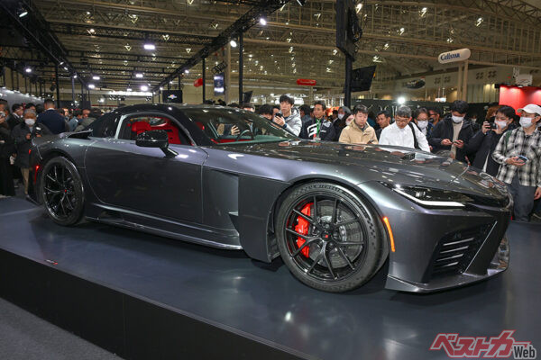 2027年市販予定とされているトヨタ GR GT。会場内でもひときわ注目を集める存在だった