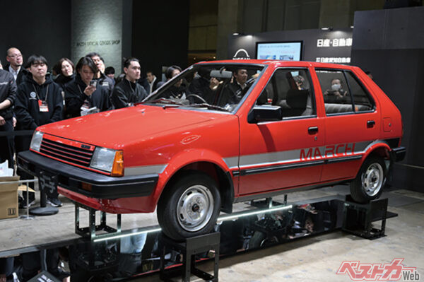 元はATだったミッションをMTに換装したマッチのマーチ