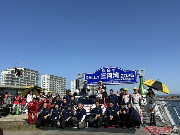 車両が届いたのはおよそ2週間前であったにもかかわらず、チーム全員でベストを尽くし勝利を勝ち取った