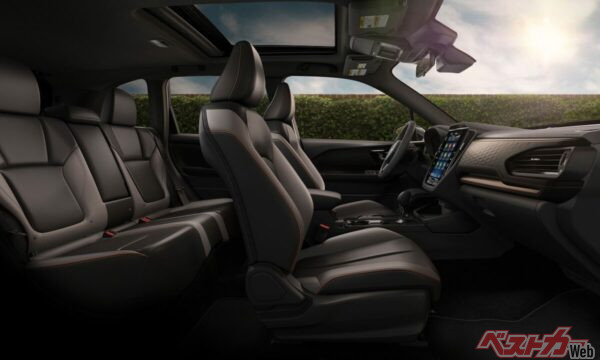 フォレスター スポーツ オニキスエディションのインテリア。ブラックを基調としてスポーティに仕立てられている