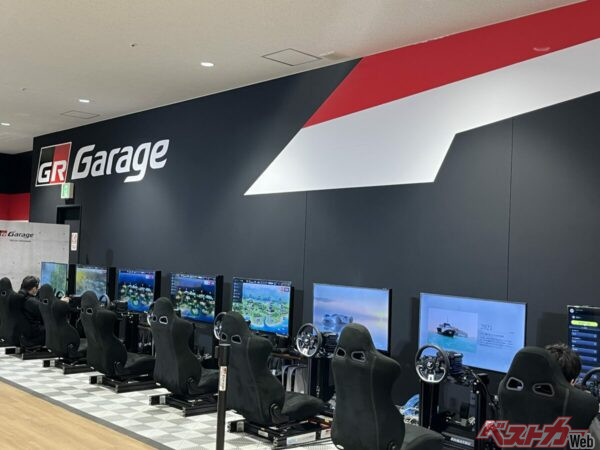 e-Motorsports設備も充実しているGRガレージトレッサ横浜。手掛けるのはもちろんウエインズトヨタ神奈川だ
