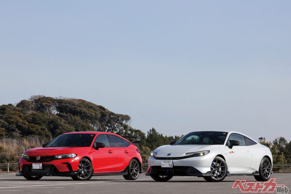 プレリュードはフロントアンダースポイラー（24万2000円）が特徴的。グループAはグループB（下参照）のコンセプトをロードカーに落とし込んでいる